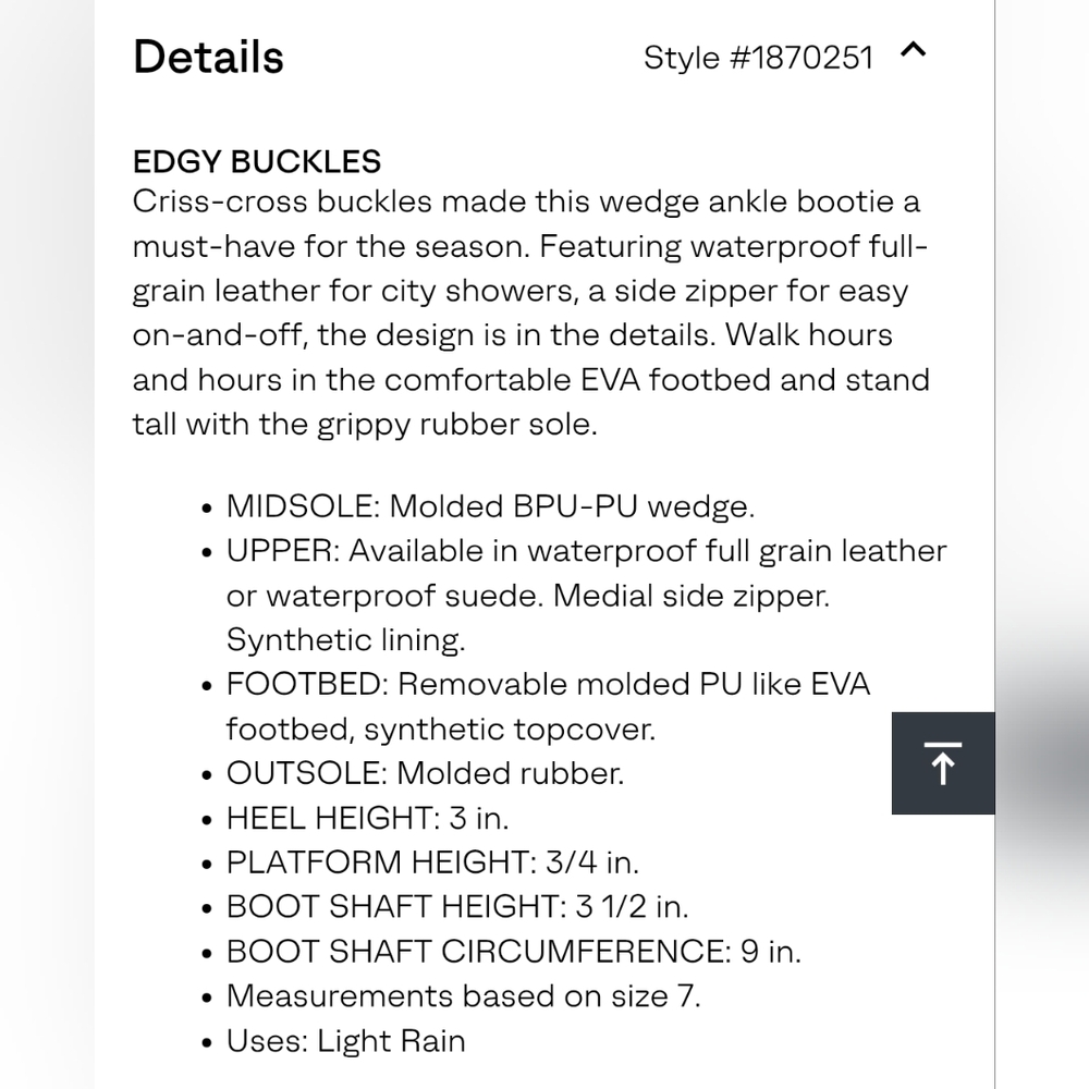 Sorel "Joan of Arctic Wedge II Buckle Bootie" WP Black Leather | Women's Size 8 - Picture 13 of 14
